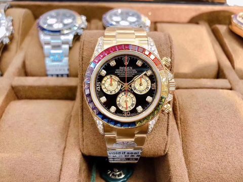 Đồng hồ nam  nữ rolex rainbow viền kim đẹp VIP LIKE AUTH