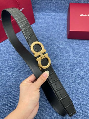 Belt nam SALVATORE* dây vân cá sấu SIÊU CẤP