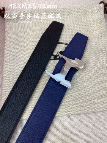 Belt nam nữ HERMES* mặt hình Logo ngựa đẹp độc bản 3,2cm và 3.8cm