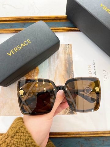 Kính nữ VERSACE* mắt vuông to gọng logo nhiều màu đẹp sang VIP 1:1