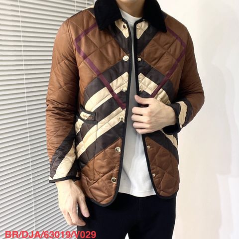 Áo khoác nam BURBERRY* kẻ nâu đẹp cao cấp