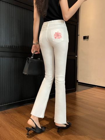 Nhân bản từ Quần jeans nữ CHA*NEL* ống suông đẹp 2 màu VIP 1:1