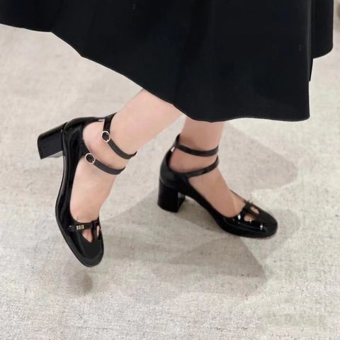 Giày cao gót Dior* da bóng dáng đẹp sang hai loại cao 3,5cm và 6cm VIP 1:1