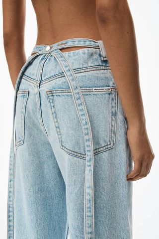 Quần jeans nữ Alexander* Wang* ống đứng đẹp độc VIP 1:1