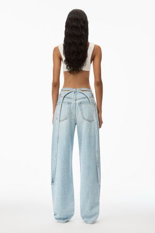 Quần jeans nữ Alexander* Wang* ống đứng đẹp độc VIP 1:1