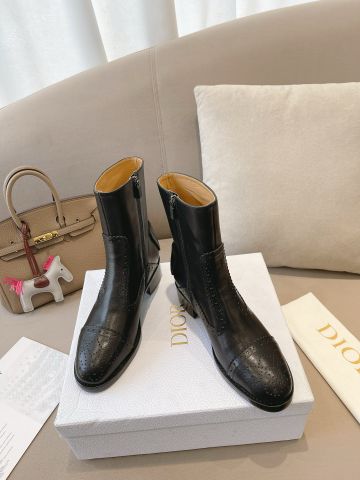 Boot Dior* cổ lỡ da bê mềm đẹp VIP 1:1