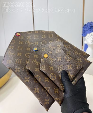 Clutch LV* nữ set 3 món 3 ví lót màu đẹp VIP 1:1