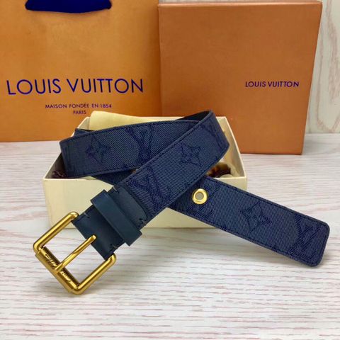 Belt LV* nam nữ bản 3.5cm dây canvas Monogram SIÊU CẤP