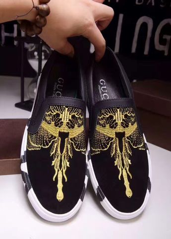 Slip on gucci thêu vàng đồng đẹp độc