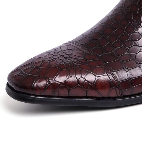 Giày cao cổ cho nam vân cá sấu cực độc, lịch lãm và đẳng cấp