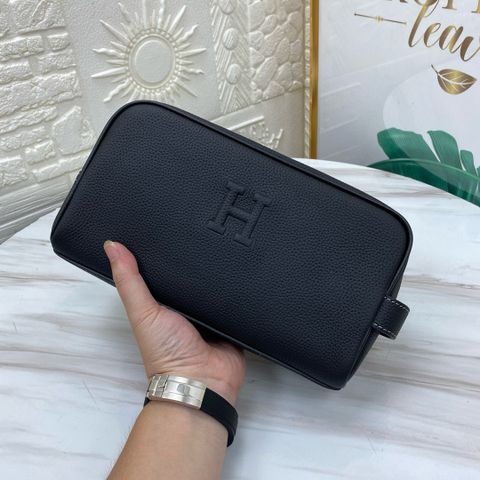 Clutch HERMES* khoá số bạc da bò mềm đẹp