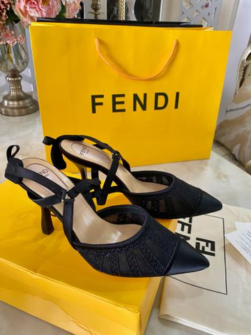 Giày cao gót FENDI* ren cao cấp