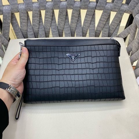 Clutch PRADA* vân cá sấu đẹp cao cấp