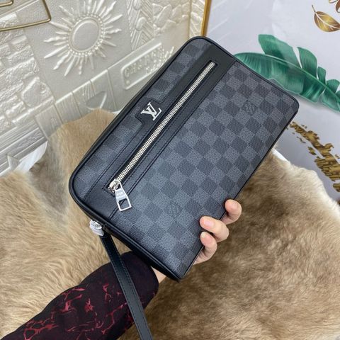 Clutch LV* hoạ tiết karo đẹp cao cấp