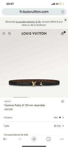 Belt nữ LV* mặt logo nẹp hoa Monogram vàng đẹp sang VIP 1:1