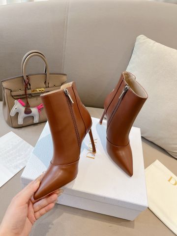 Boot Dior* da bò mũi nhọn dáng đẹp VIP 1:1