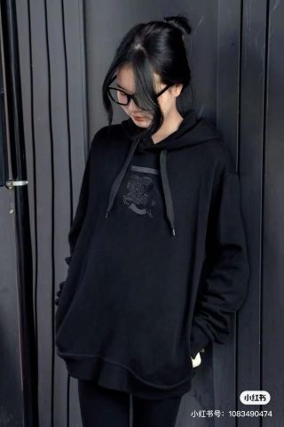 Áo hoodie BURBERRY* nam nữ thêu Logo đẹp độc