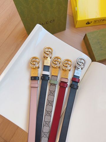 Belt nữ GUCCI* bản 2.0cm dây hoạ tiết logo