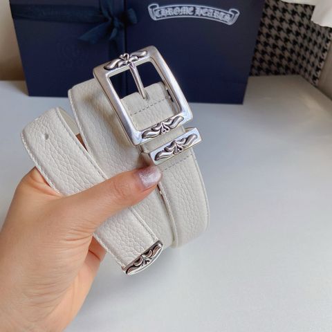 Belt nữ Chrome* Hearts* 3.0cm đẹp độc VIP 1:1