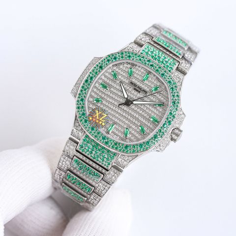 Đồng hồ nữ patek* philippe* dây kim loại nạm full kim cương VIP 1:1