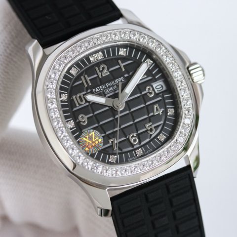 Đồng hồ nữ Patek* Philippe* dây cao su mặt viền kim SIÊU CẤP