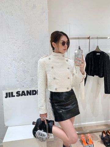 Áo khoác nữ tweed hai hàng khuy đẹp VIP 1:1