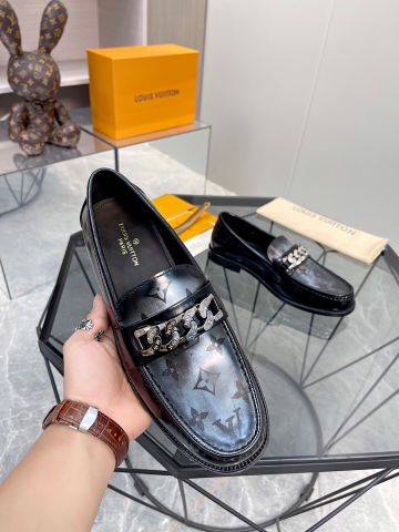 Giày nam Loafer LV* hoạ tiết Monogram màu đẹp độc VIP 1:1