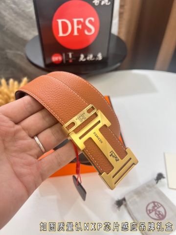 Belt nam HERMES* dây da bò cao cấp Dây da sử dụng được cả hai mặt đẹp và tiện lợi