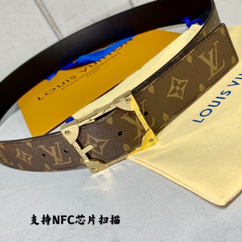 Belt nam LV* dây hoạ tiết Monogram bản 4,0cm