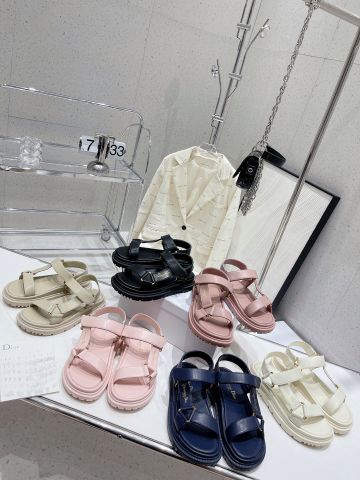 Sandal nữ Dior* da bê mềm dáng khoẻ đẹp trẻ trung VIP 1:1