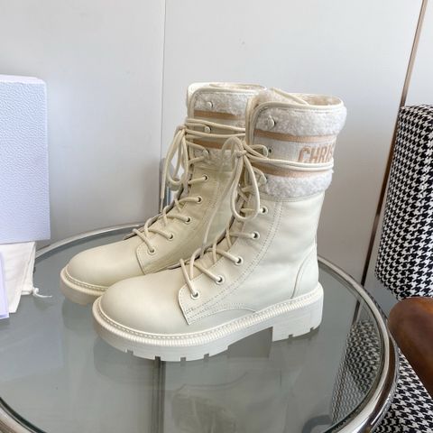 Boot Dior* cổ lỡ dáng khoẻ phối lông cừu kiểu đẹp VIP 1:1