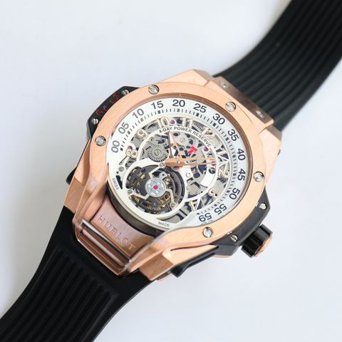 Đồng hồ nam hublot* thể thao lộ cơ dây cao su hàng độc