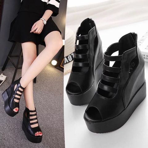 Sandal boot đế xuồng hàng độc