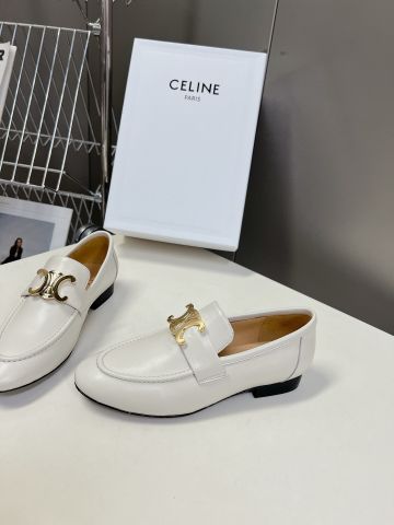 Giày nữ Loafer ce*line* da bò xịn khoá vàng đẹp sang VIP 1:1