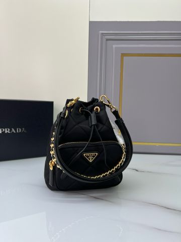 Túi xách nữ PRADA* dây rút chất vải cao cấp trần vân kiểu đẹp nhiều màu SIÊU CẤP