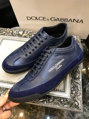 Giày dolce gabbana buộc dây da lỳ phối da lộn