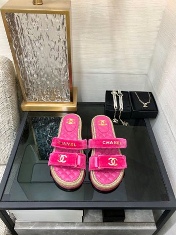 Dép nữ chanel* quai nhung đẹp sang VIP 1:1