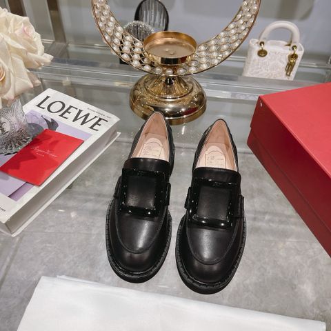 Giày nữ Loafer Roger* Vivie*r da bò dáng đẹp VIP 1:1