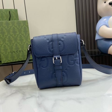 Túi GUCCI* nam nữ sz mini da bò dập hoạ tiết Logo màu xanh đẹp VIP 1:1