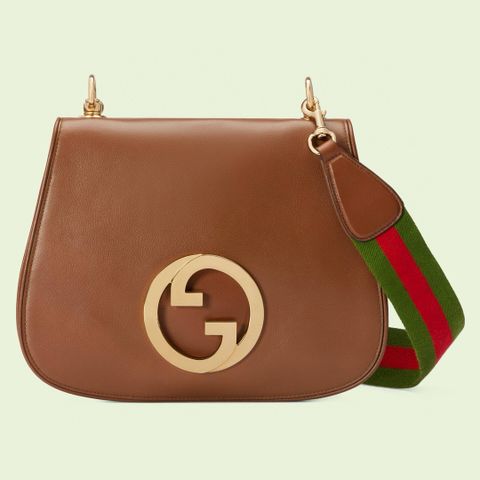 Túi xách nữ GUCCI* da bê kèm quai vải bản to VIP 1:1