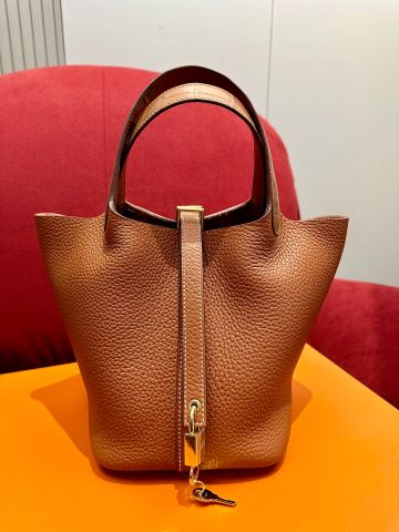 Túi xách nữ Hermes* picotin da bò togo nhập khẩu VIP 1:1