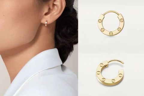 Nhân bản từ Khuyên tai Cartier* nạm đá SIÊU CẤP