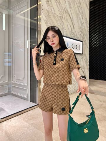 Bộ áo phông quần short GUCCI* hoạ tiết logo