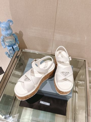 Sandal nữ đế xuồng PRADA* đẹp độc trẻ trung VIP 1:1