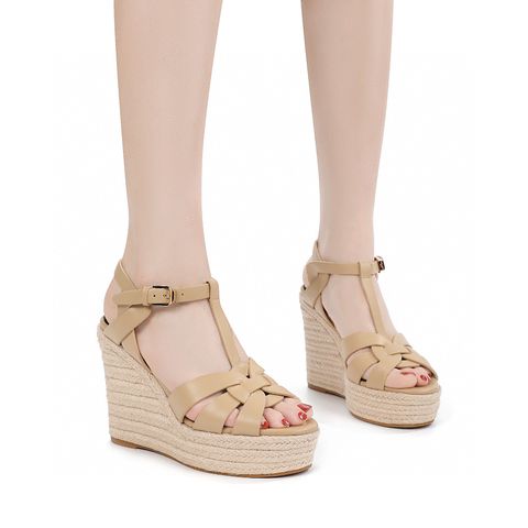 Sandal nữ đế xuồng cói YSL* cao 14cm đẹp nhiều màu SIÊU CẤP