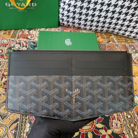 Ví nam nữ Goyard* dáng dài kéo khoá hoạ tiết logo có ngăn đựng tiền và thẻ đẹp nhiều màu VIP 1:1