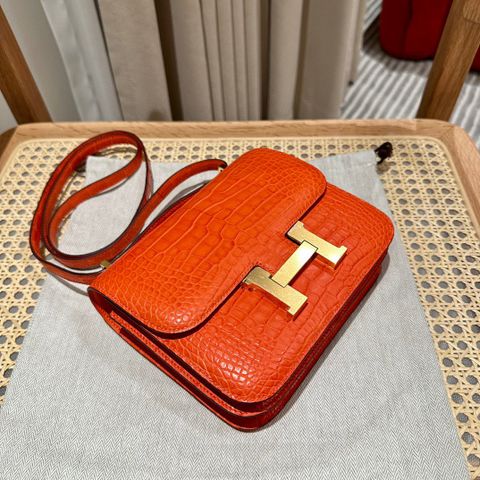 Túi xách nữ Hermes* da cá sấu size 19cm đẹp VIP 1:1