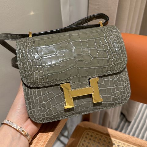 Túi xách nữ Hermes* da cá sấu size 19cm đẹp VIP 1:1