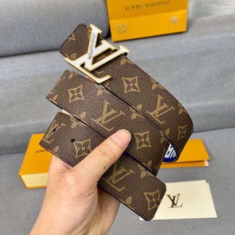 Belt nam LV* dây hoạ tiết Monogram