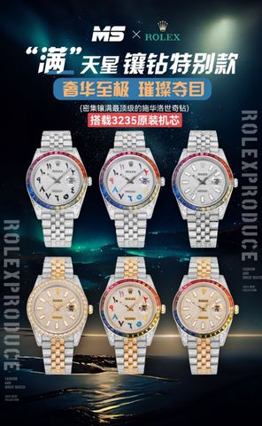 Đồng hồ nam rolex* dây kim loại mặt nạm kim đẹp sang lịch lãm VIP 1:1